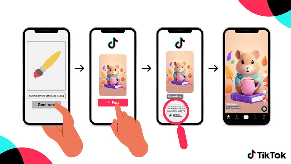 TikTok 推出 AI 生成内容标签，打击虚假信息