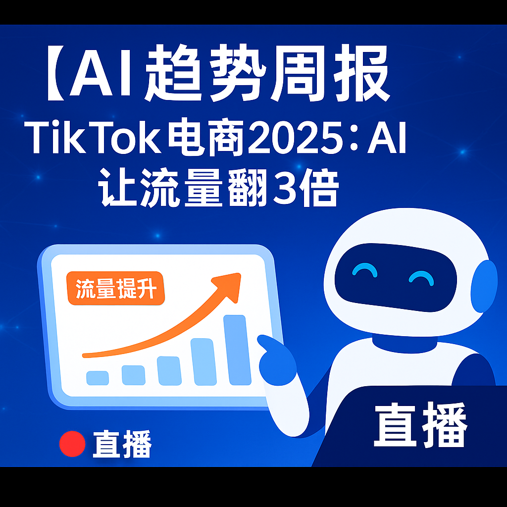 AI趋势周报 · TikTok 电商 2025：AI 让流量翻 3 倍